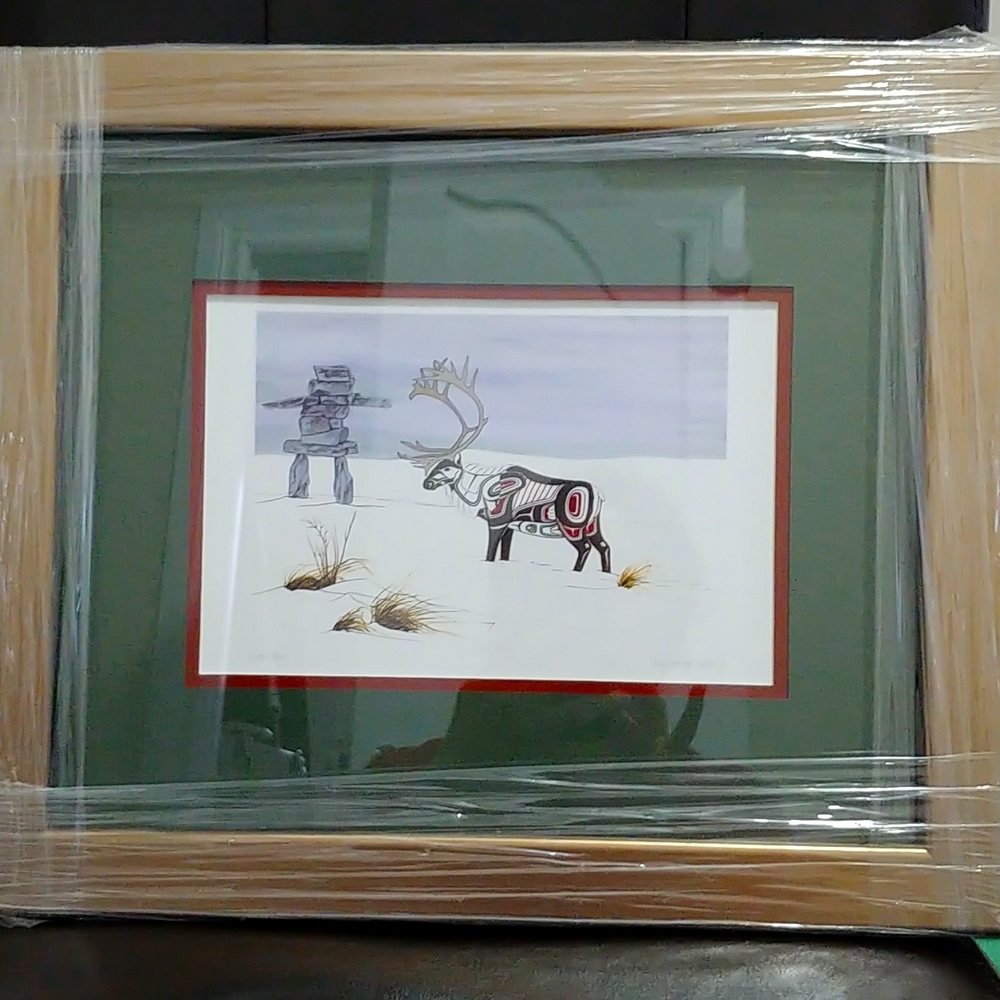 Canadian Native art framed print - Picture 3 of 3